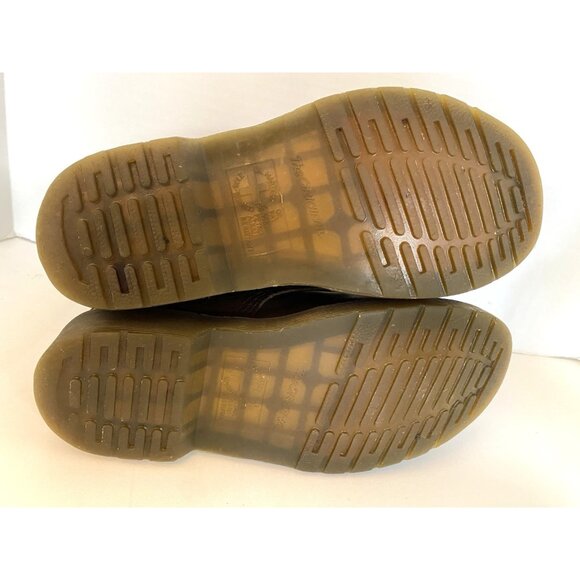 Doc Martens Womens 7 Men 5.5 Crazy Horse Boots Brown Leather EUC - Picture 5 of 10